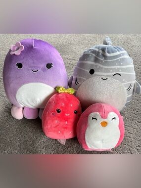 Squishmallow Rare, Retired, HTF Bundle! 10" Beula & Sachie + 5" Piper & Scarlett
